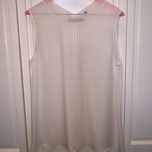 Vince Cream Silk Shell